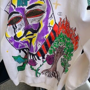 Custom fabric painted